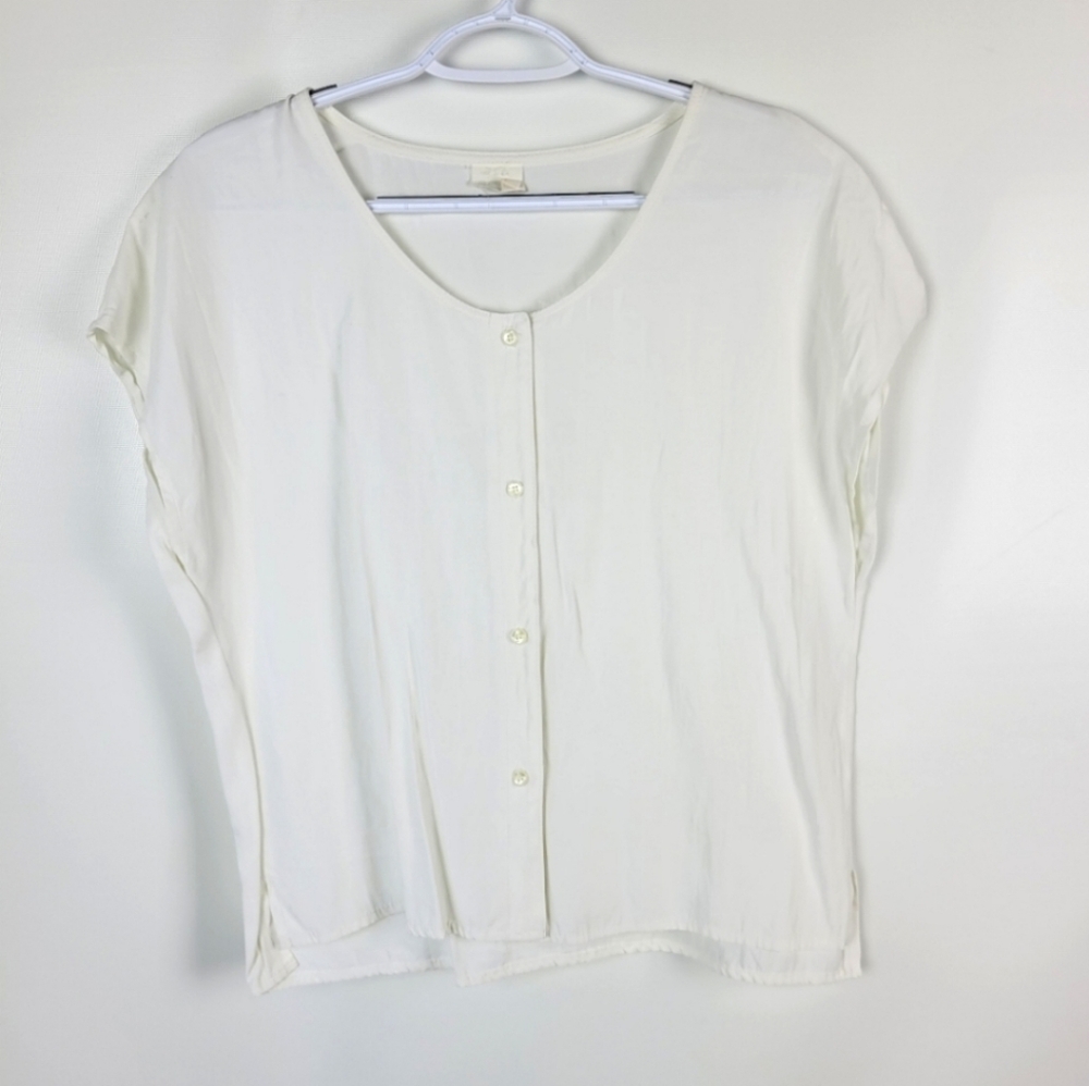 Vintage Made in USA White Top Sz 14 EUC